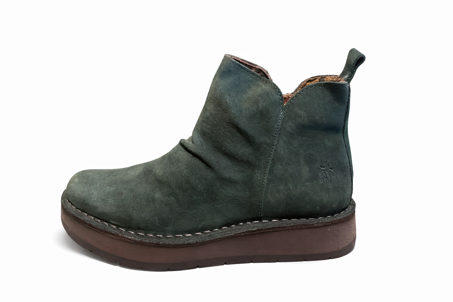Fly London Women's RUJI202FLY Suede Leather Ankle Boots Forest Green