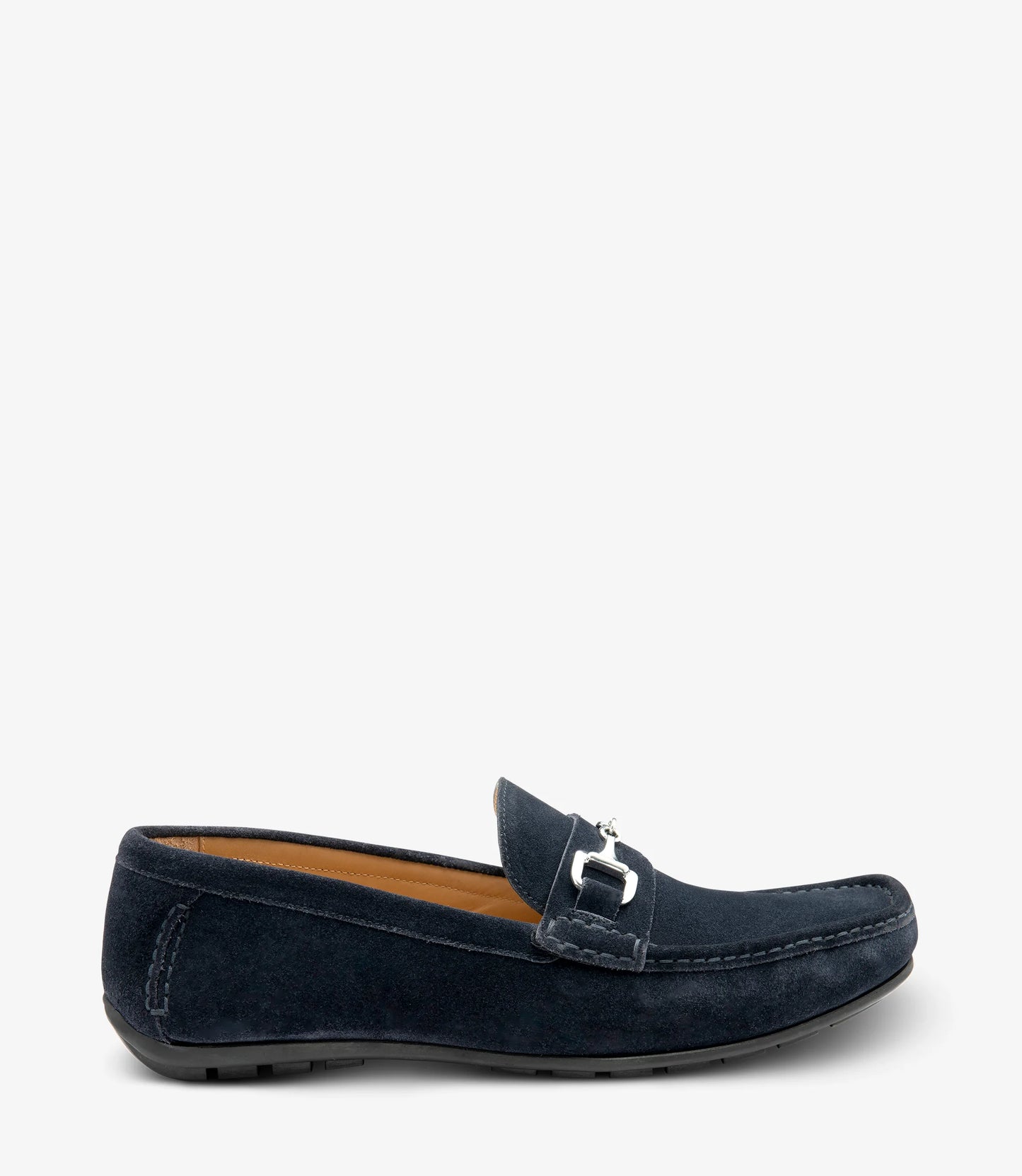 Loake Men's Hawthorn Suede Leather Driving Shoes Navy Blue