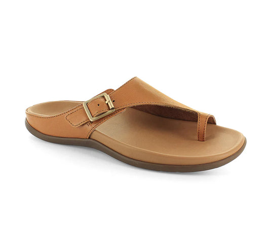 Strive Women's Java Leather Sandals Tan Brown