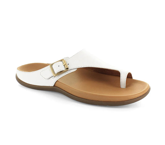 Strive Women's Java II Leather Sandals White