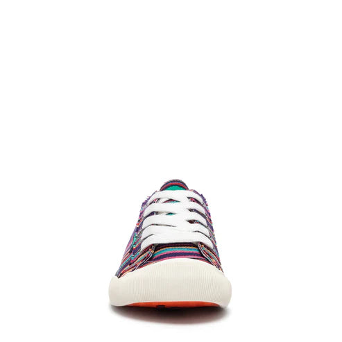 Rocket Dogs Women's 30267 Jazzin Aloe Stripe Sneakers Purple Multi