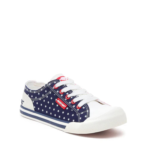 Rocket Dogs Women's 41563 Jazzin Spangle Banner Sneakers Red/Navy