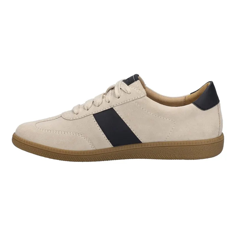 Josef Seibel Women's Joleen 01 Casual Leather Trainers Beige / Black