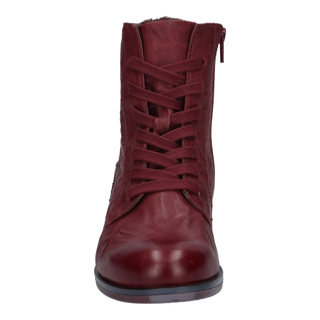 Josef Seibel Women's Sanja 01 Casual Leather Ankle Boots Bordeaux