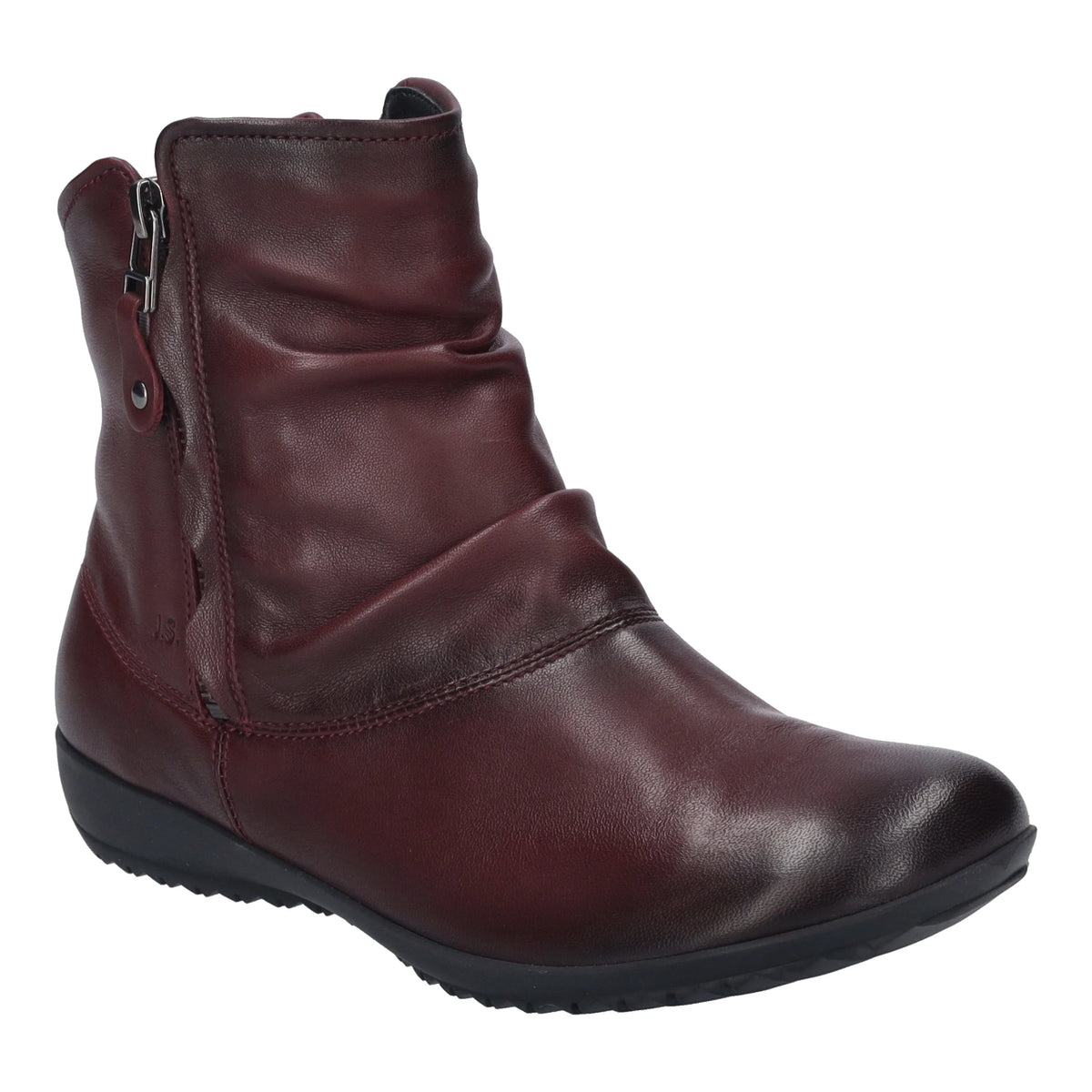 Josef Seibel Women's Naly 24 Leather Ankle Boots Bordo Burgundy