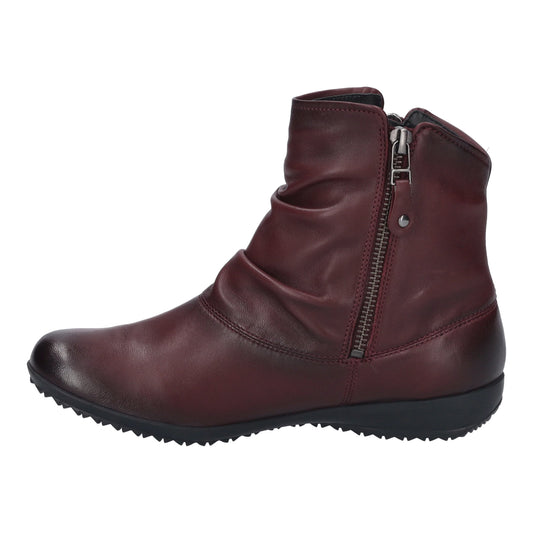 Josef Seibel Women's Naly 24 Leather Ankle Boots Bordo Burgundy