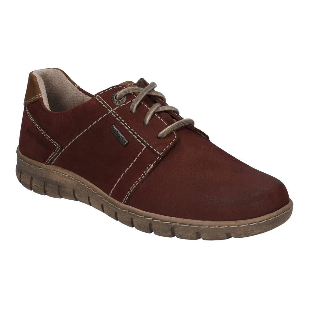 Josef Seibel Women's Steffi 59 Leather Comfort Trainers Bordeaux Combi