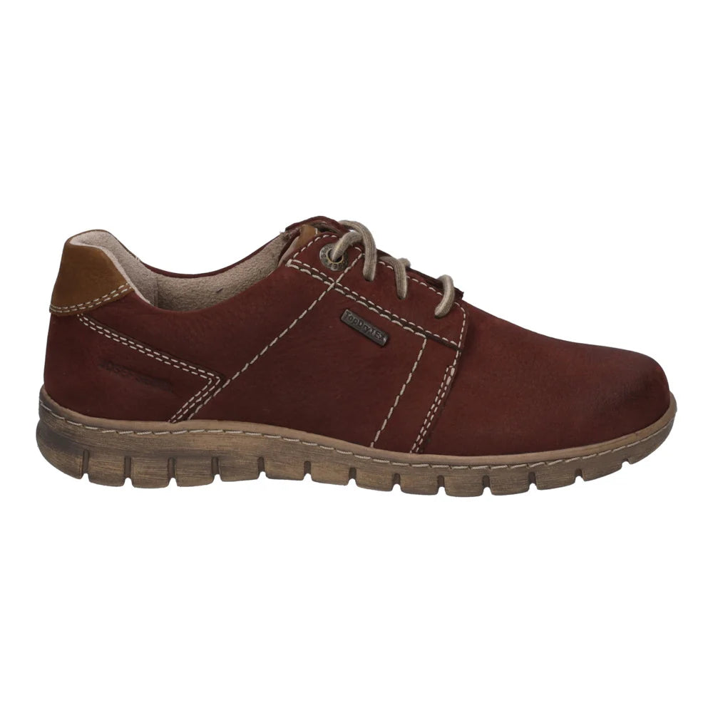 Josef Seibel Women's Steffi 59 Leather Comfort Trainers Bordeaux Combi