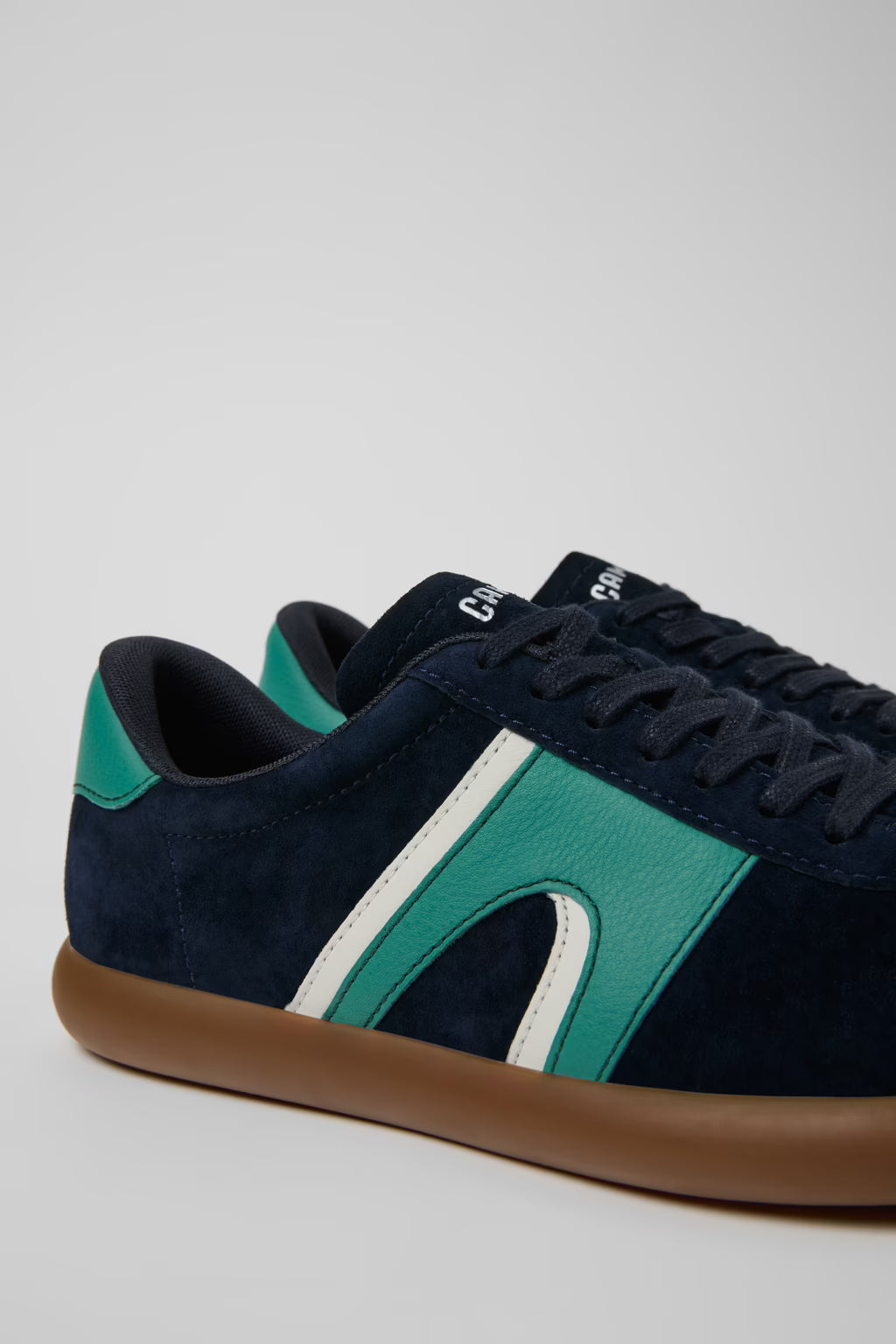 Camper Men's K100937-027 Pelotas Soller Nubuck Leather Sneakers Blue