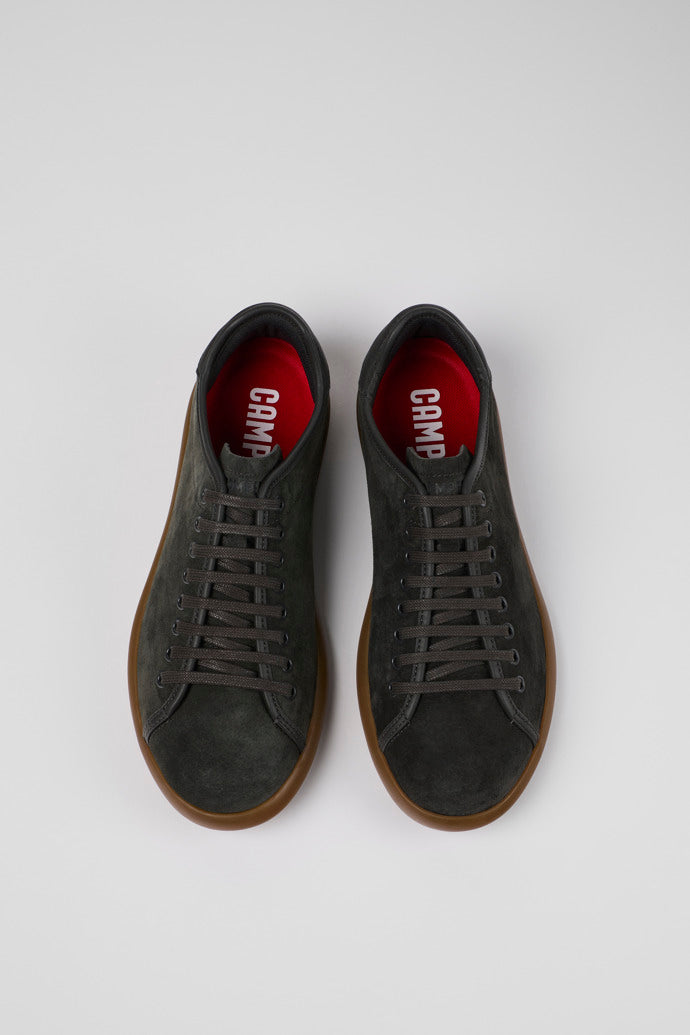 Camper Men's K100974 Pelotas Soller Nubuck Leather Sneakers Miel Grey