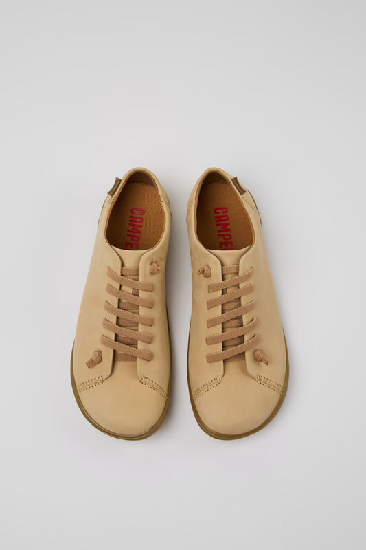 Camper Women's K200514 Peu Leather Sneakers Beige