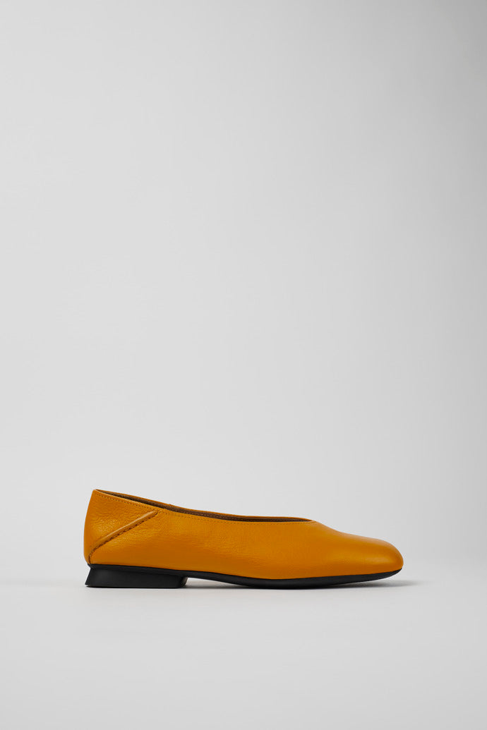 Camper Women's K201253 Casi Myra Leather Ballerina Shoes Orange