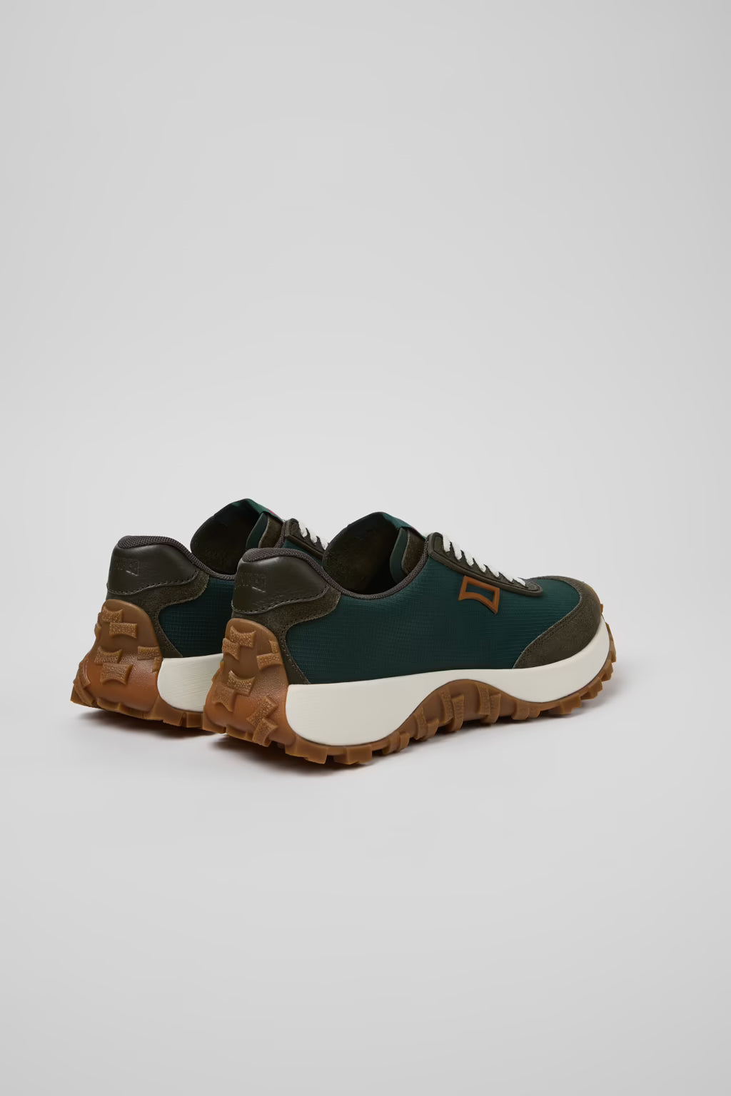 Camper Women's K201462 Drift Trail Textile Leather Sneakers Green