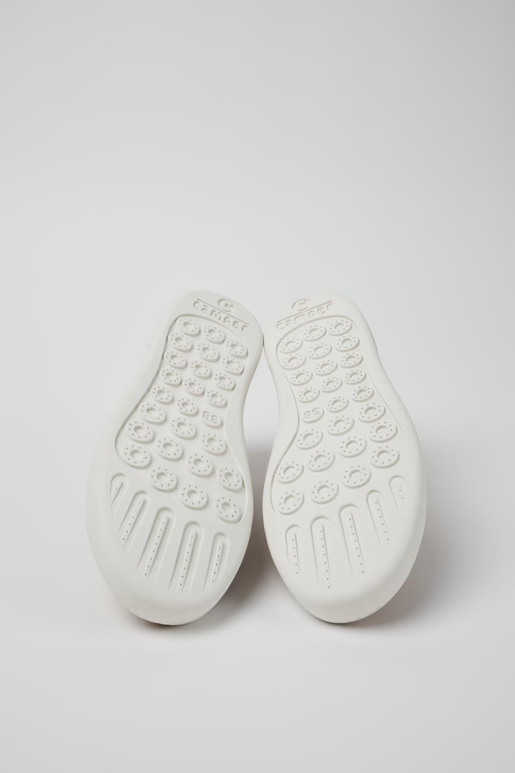 Camper Women's K201670 Twins Nubuck Leather Sneakers Multi Beige