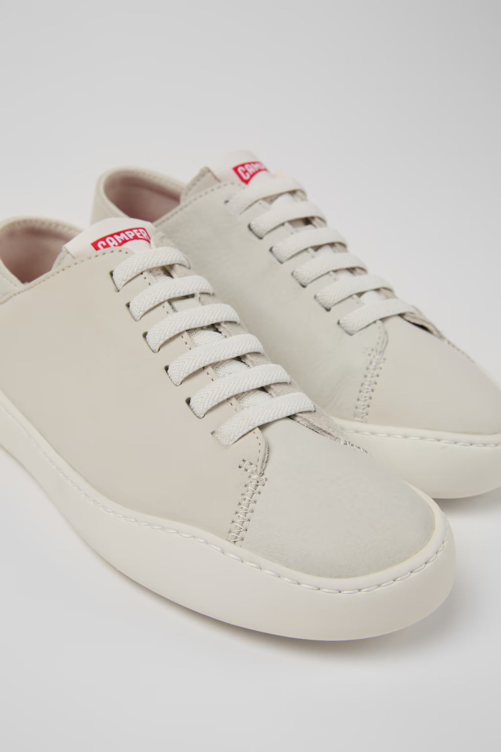 Camper Women's K201670 Twins Nubuck Leather Sneakers Multi White