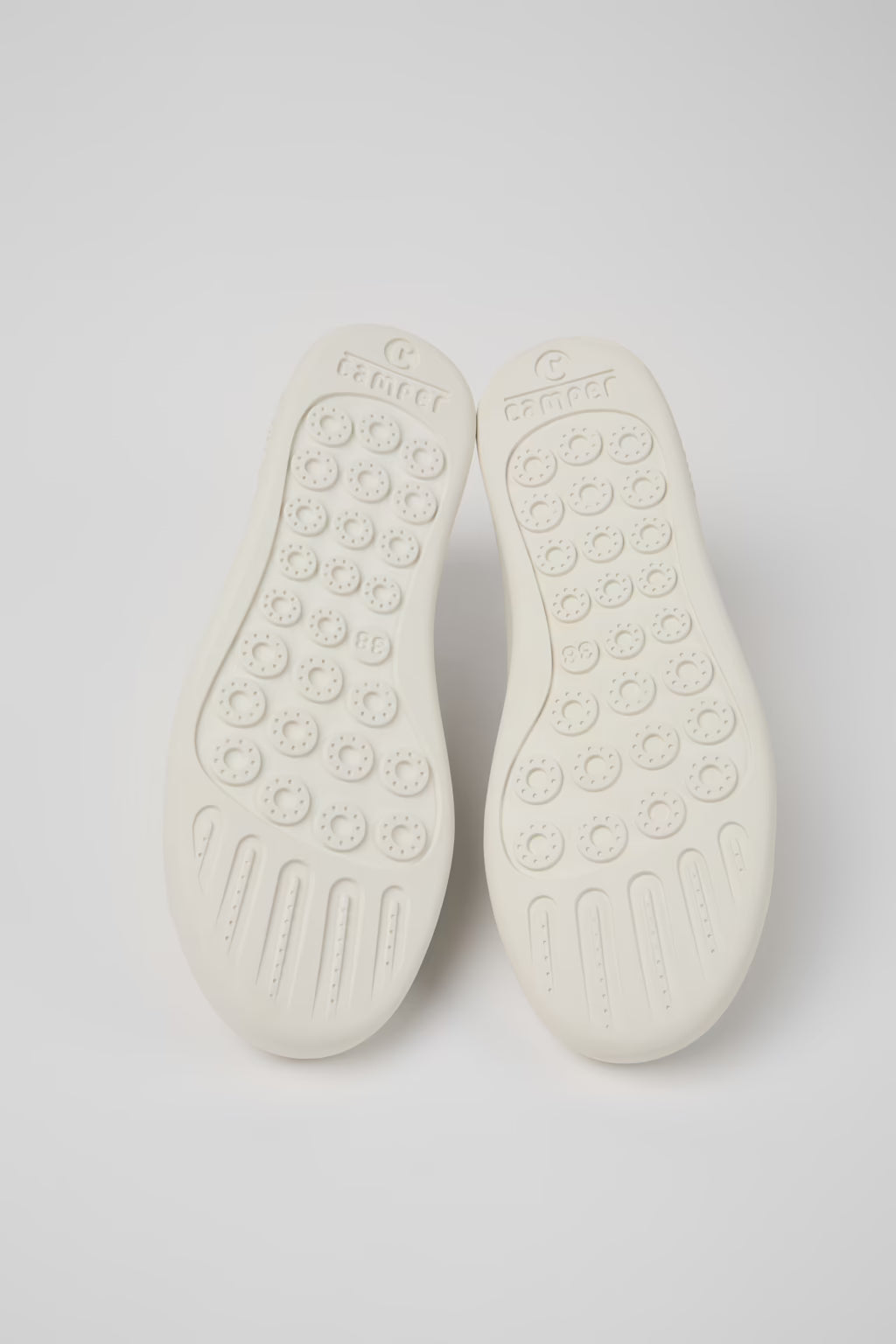 Camper Women's K201670 Twins Nubuck Leather Sneakers Multi White