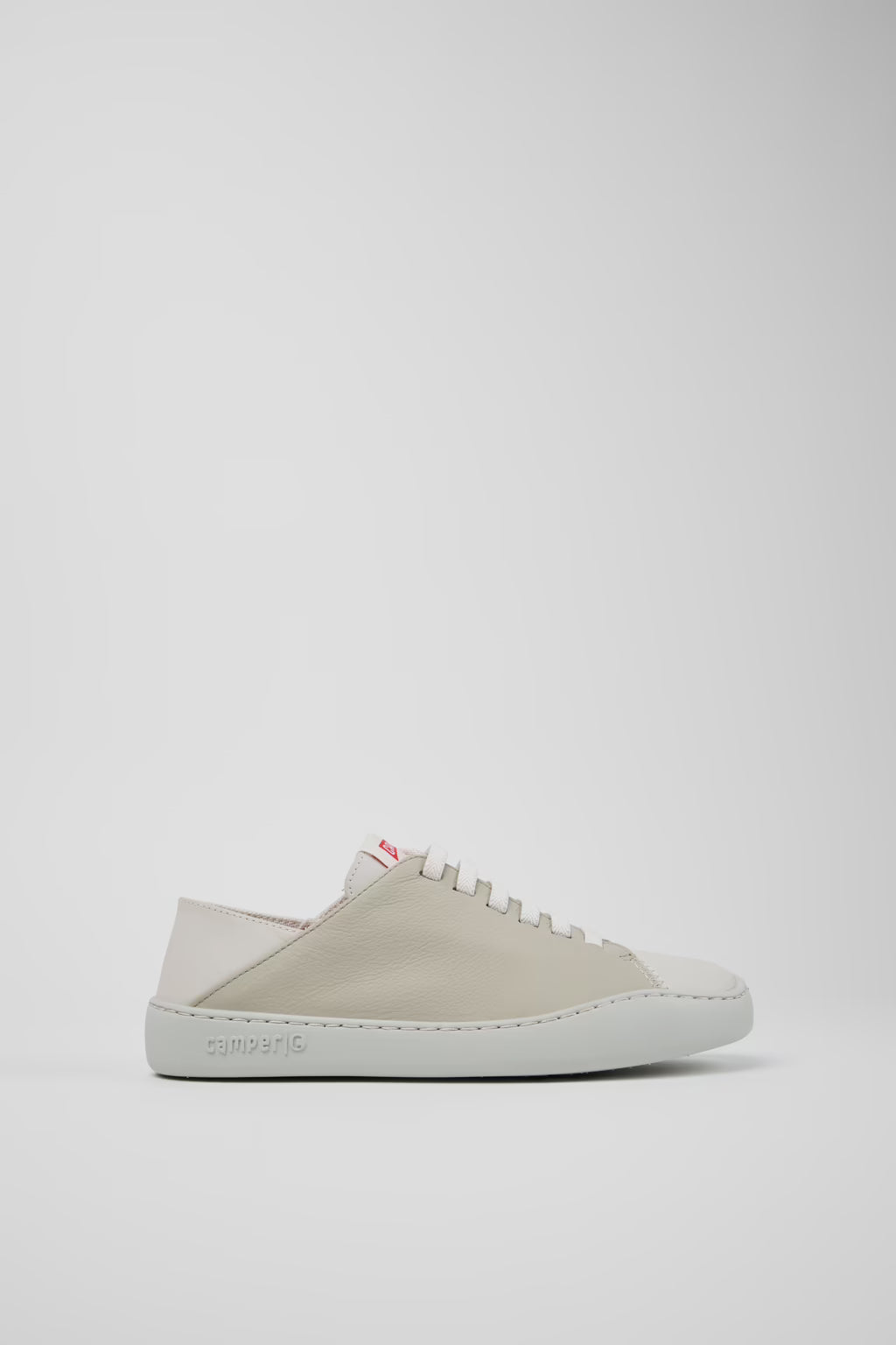 Camper Women's K201670-009 Twins Leather Sneakers Beige Multi