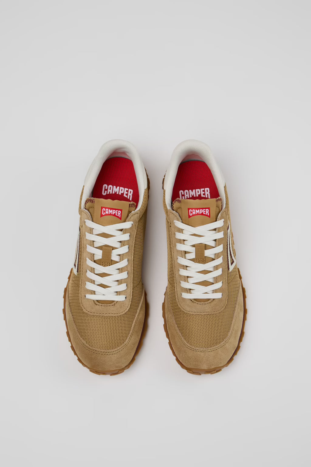 Camper Women's K201886-006 Drift Walk Leather Sneakers Brown Multi