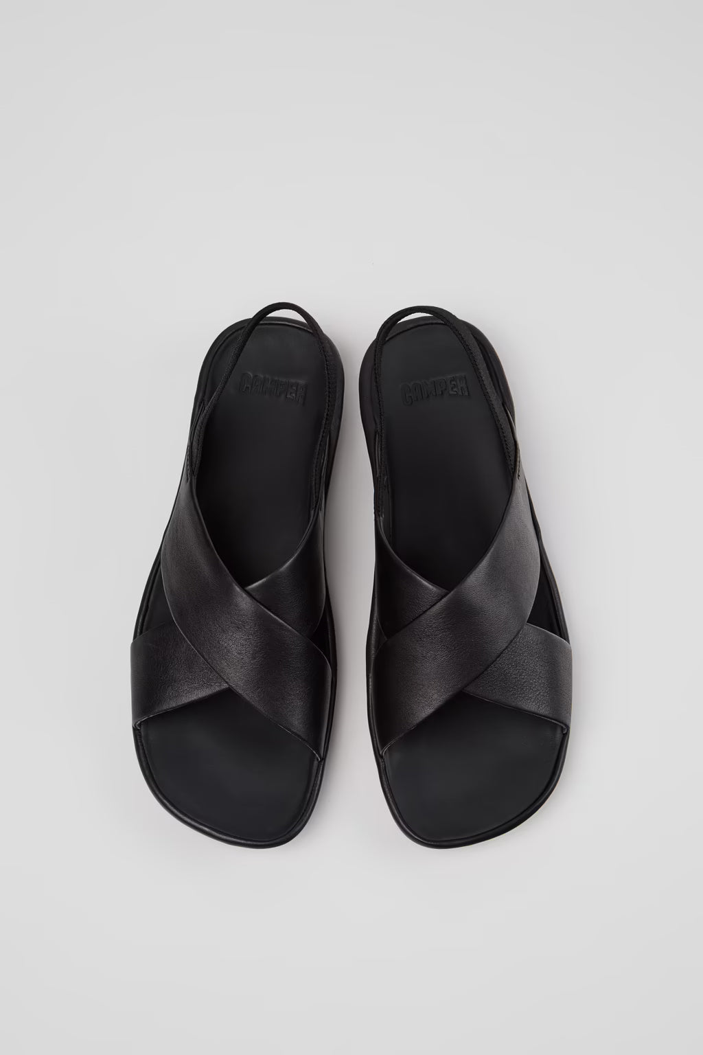 Camper Women's K201926-005 Right Isla Leather Sandals Black