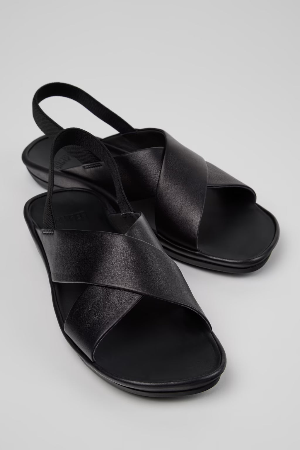 Camper Women's K201926-005 Right Isla Leather Sandals Black