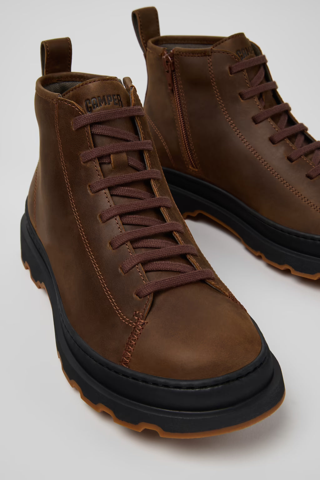 Camper Men's K300535 Brutus Nubuck Leather Ankle Boot Brown