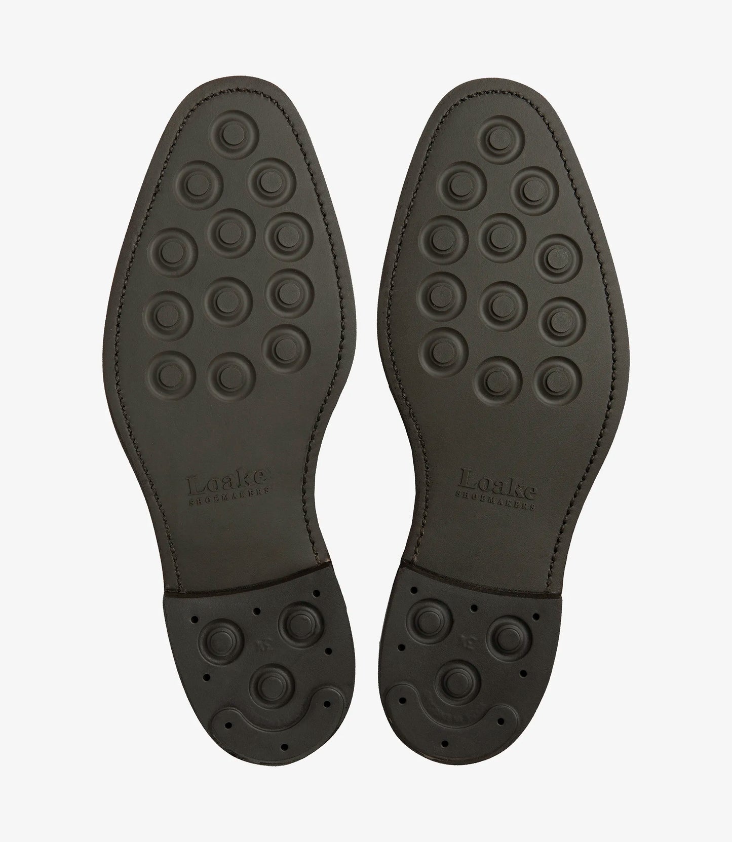 Loake Men's Ryde Waxy Leather Plain-Tie Shoes Dark Brown