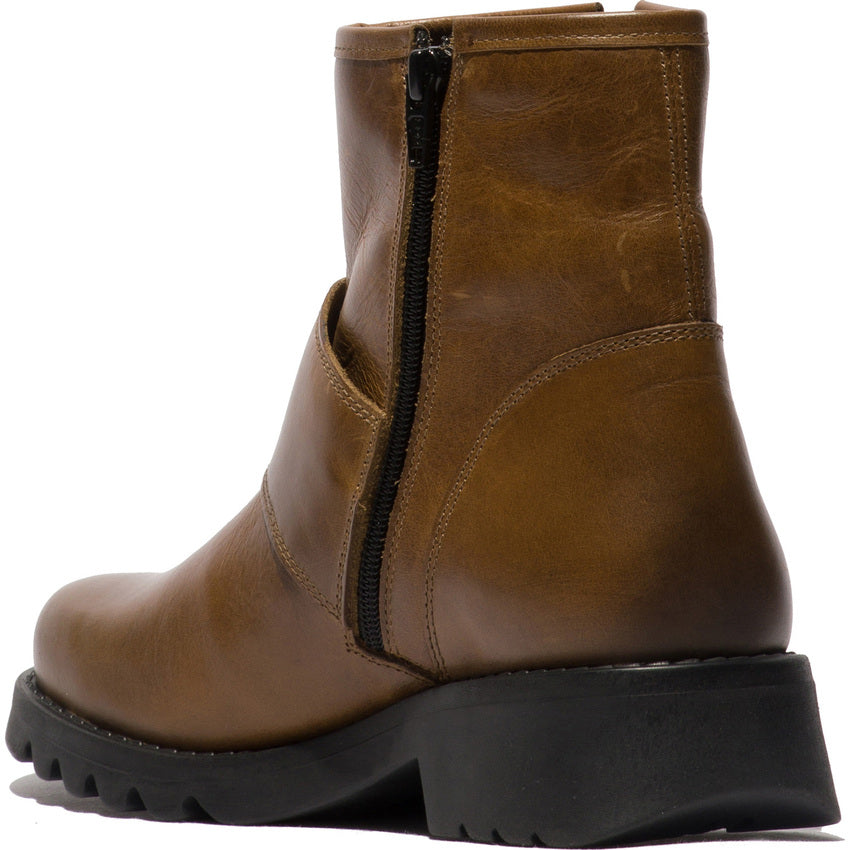 Fly London Women's RILY991FLY Leather Ankle Boots Camel Brown