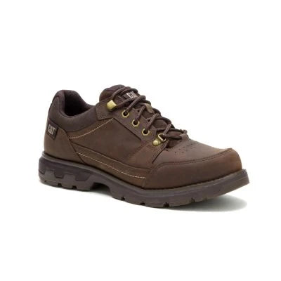 CAT Caterpillar Men's P726887 Pursue Hiker Low Leather Shoes Dark Brown