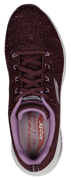 Skechers Women's 149713/PLUM Arch Fit - Glee For All Trainers Plum