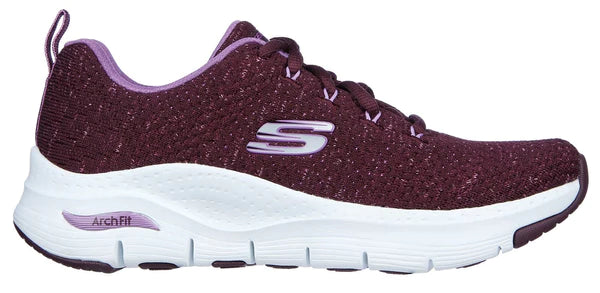 Skechers Women's 149713/PLUM Arch Fit - Glee For All Trainers Plum