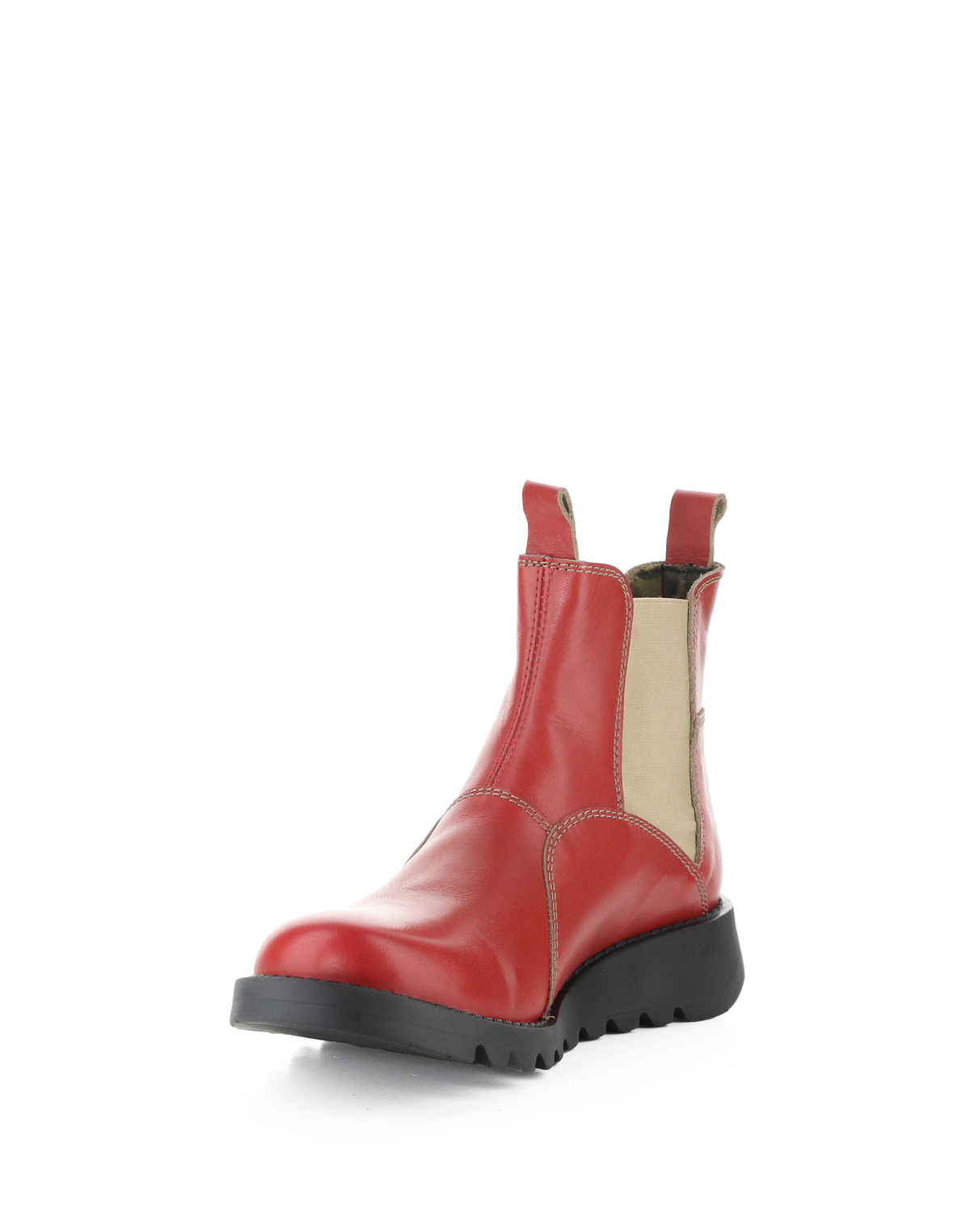 Fly London Women's SOIL512FLY Round Toe Pull On Boot - Chilli Pepper/Taupe