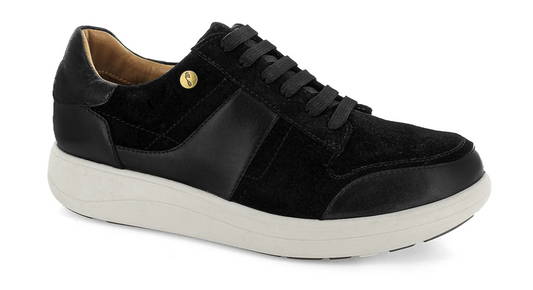 Strive Women's Stellar Leather Lace-Up Sneakers Black
