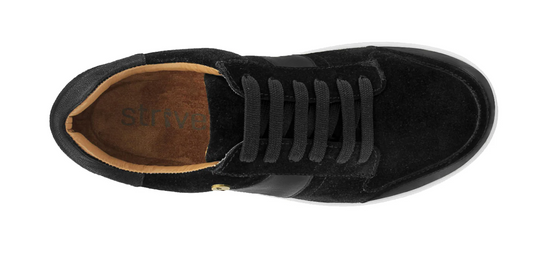 Strive Women's Stellar Leather Lace-Up Sneakers Black