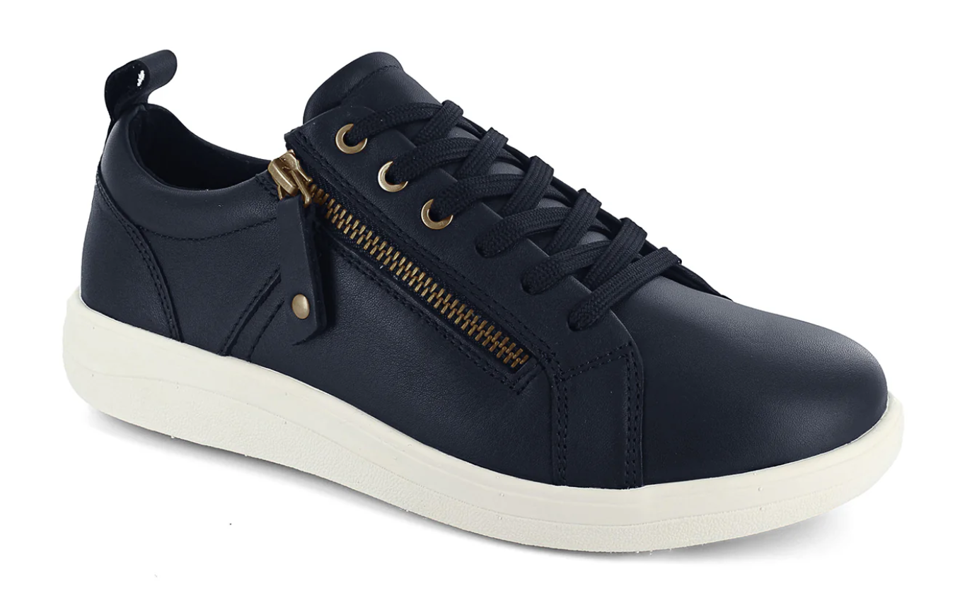 Strive Women's Talia Leather Lace-Up Sneakers Denim Blue