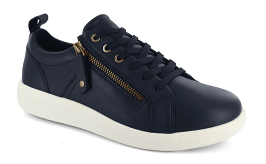 Strive Women's Talia Leather Lace-Up Sneakers Denim Blue