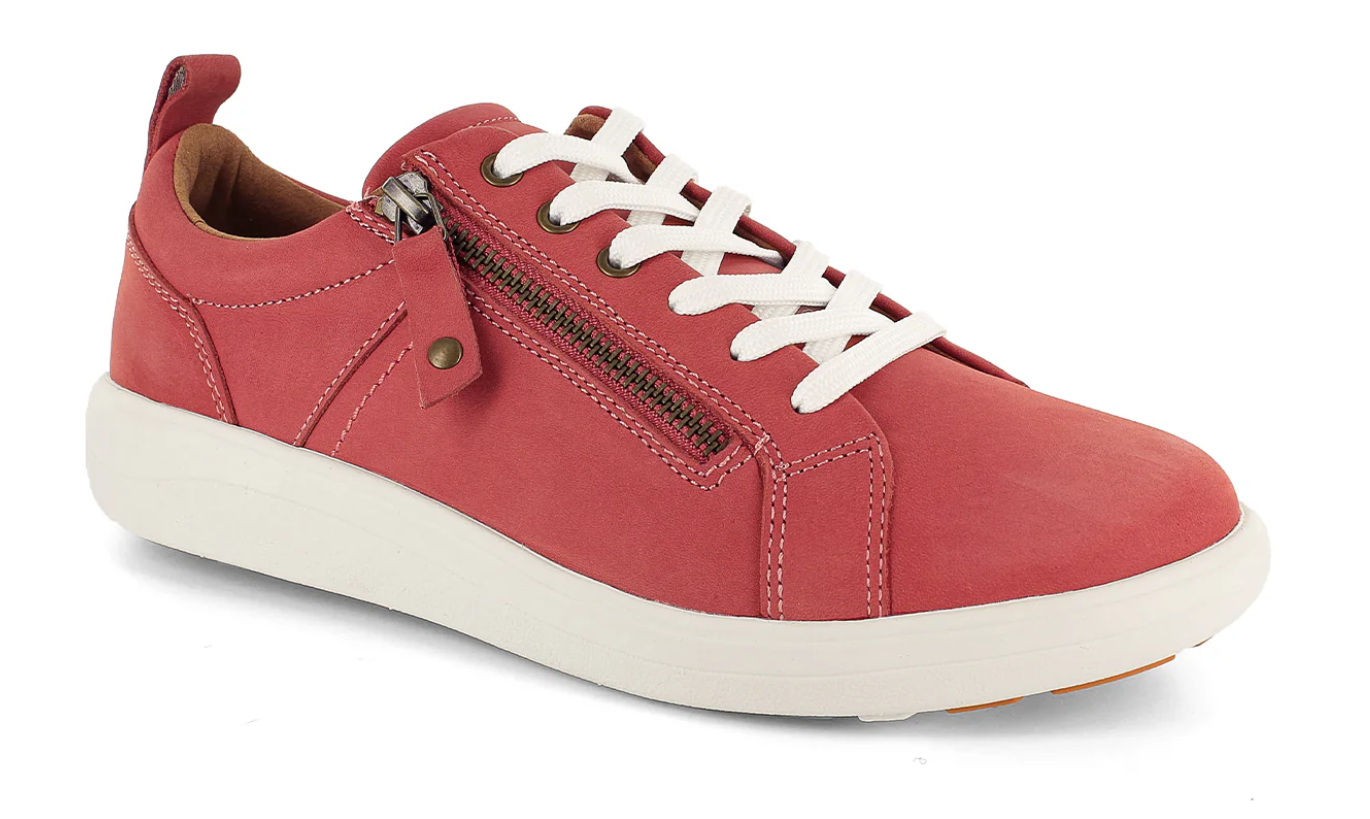 Strive Women's Talia Leather Lace-Up Sneakers Sunset Coral
