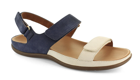Strive Women's Kona Leather Sandals Navy / Marshmallow