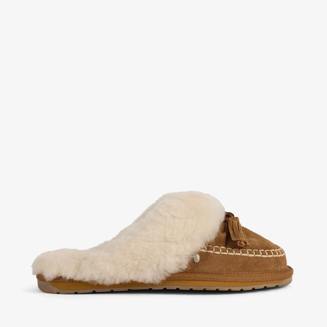 EMU Australia Women's Tahnee Suede Slippers Chestnut Brown