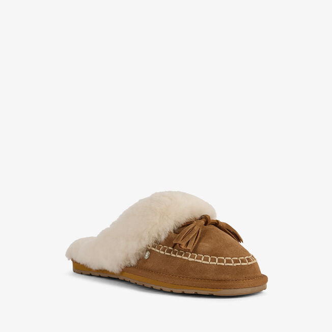 EMU Australia Women's Tahnee Suede Slippers Chestnut Brown