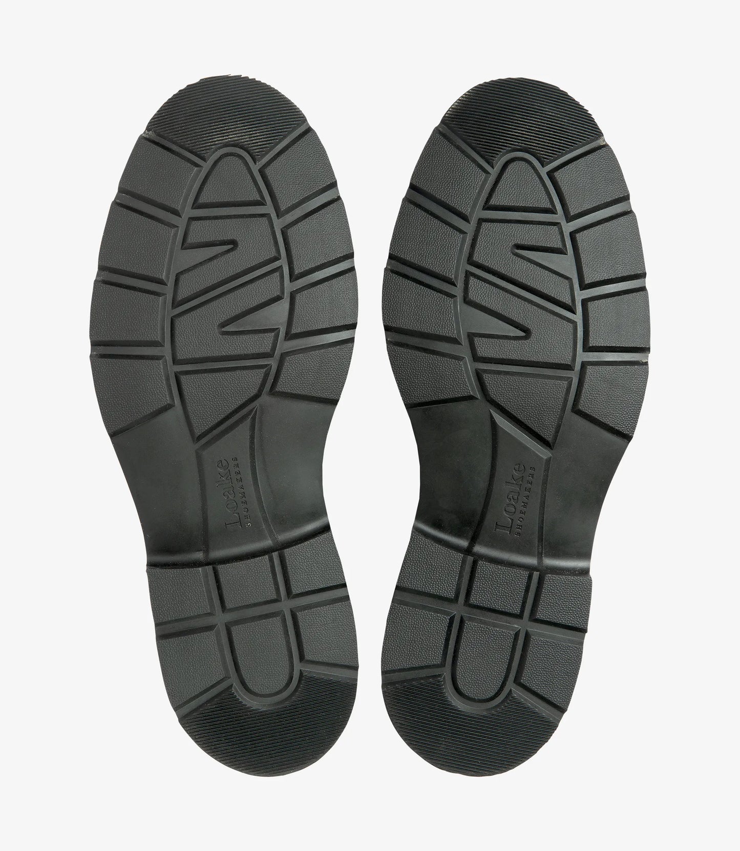 Loake Men's Ryde Waxy Leather Plain-Tie Shoes Black