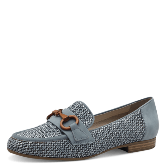 Jana Women's 8-24265-44 Softline Textile Loafer Denim Blue