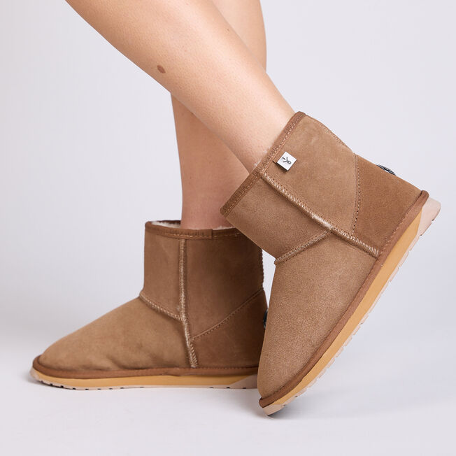 EMU Australia Women's Platinum Stinger Mini Ankle Boots Chestnut Brown