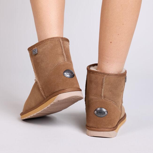 EMU Australia Women's Platinum Stinger Mini Ankle Boots Chestnut Brown