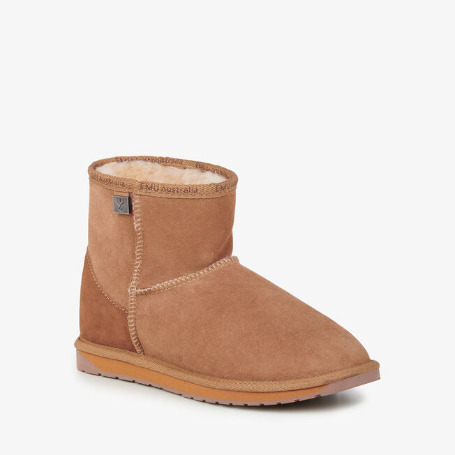 EMU Australia Women's Platinum Stinger Mini Ankle Boots Chestnut Brown