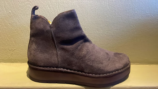 Fly London Women's RUJI202FLY Suede Leather Ankle Boots Diesel Brown