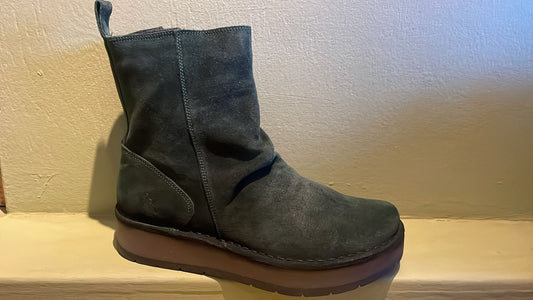 Fly London Women's RENO053FLY Suede Leather Ankle Boots Forest Green