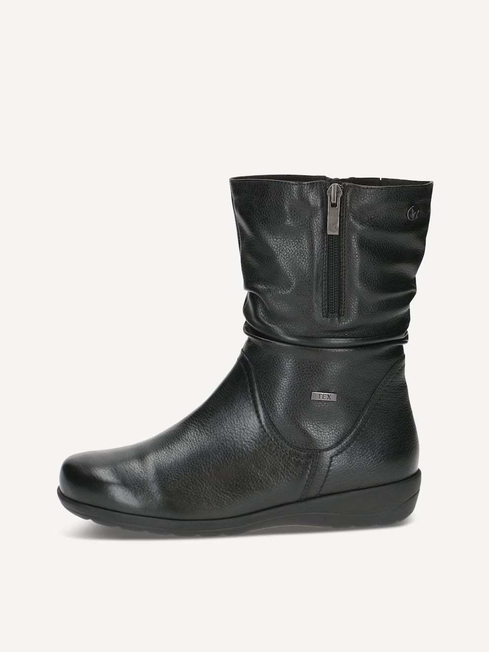 Caprice Women's 9-26456-43 Leather Zip Ankle Boots w/Lining Black Nappa