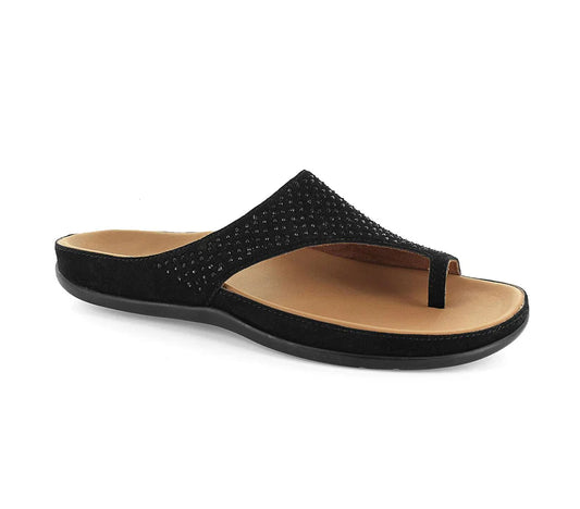 Strive Women's Belize II Leather Sandals Black