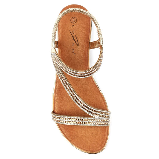 Lunar Women's - JLH321 GD Blaise II Sandals Gold