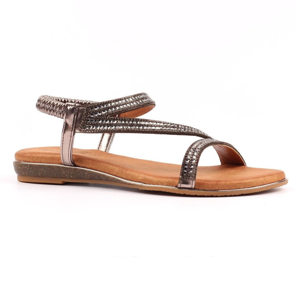 Lunar Women's - JLH321 PW Blaise II Sandals Pewter